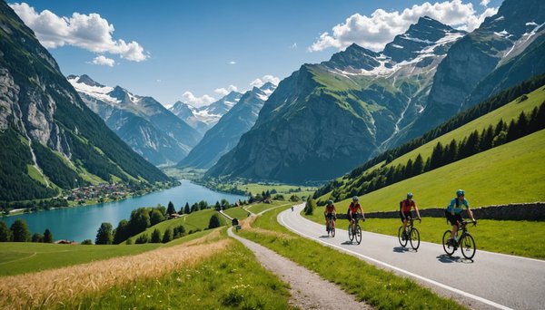 Top 5 itinéraires de circuits vélo en Suisse à explorer